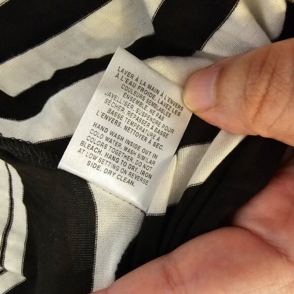 Black and White Addition-Elle Women's Long Striped Sleeveless Maxi Dress - Picture 10 of 10